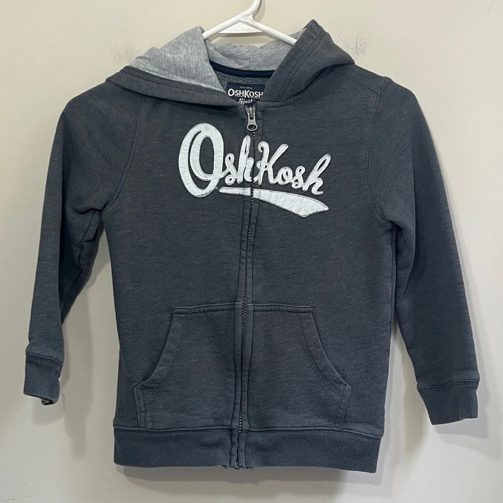 Oshkosh B’gosh Little Boys Zip Up Hoodie Size 7